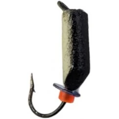 Мормышка вольфрамовая "Столбик" с фосфором и ушком 2.5 мм (черный)