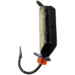 Мормышка вольфрамовая "Столбик" с фосфором и ушком 2.5 мм (черный)