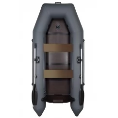 Надувная 2-местная ПВХ лодка Барс 2900 (слань-книжка, киль, графит)
