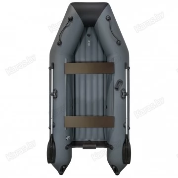 Надувная 3-местная ПВХ лодка Барс 3400 НДНД (графит/черный)