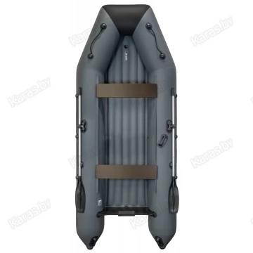 Надувная 4-местная ПВХ лодка Барс 3600 НДНД (графит/черный)