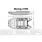 Надувная 4-местная ПВХ лодка Big Boat Bering 310К (пол-книжка, серая)