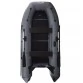 Надувная 4-местная ПВХ лодка Big Boat Bering 340К (пол-книжка, серая)