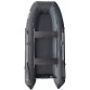 Надувная 4-местная ПВХ лодка Big Boat Bering 340П (без настила, тёмно-серая)