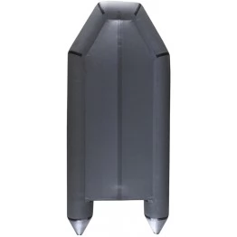 Надувная 2-местная ПВХ лодка Big Boat TM260K (пол-книжка, серая)