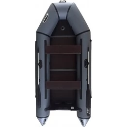 Надувная 3-местная ПВХ лодка Big Boat TM280K (пол-книжка, серая)