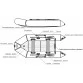 Надувная 4-местная ПВХ лодка Big Boat TM320K (пол-книжка, тёмно-серая)