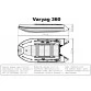 Надувная 5-местная ПВХ лодка Big Boat Varyag 360 (пол-книжка, серая)