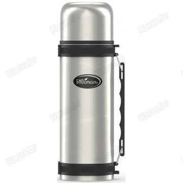 Термос Biostal NY-1200-2 1,2 л с ручкой и ремешком