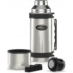 Термос Biostal NY-1000-2 1,0 л с ручкой и ремешком