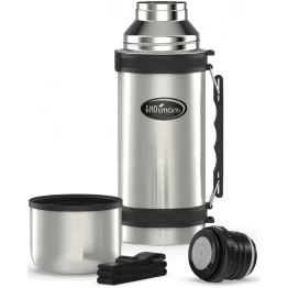 Термос Biostal NY-1000-2 1,0 л с ручкой и ремешком