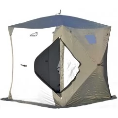 Палатка зимняя Bison Legend (2.00х2.00х2.10м) бело-серая