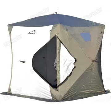 Палатка зимняя Bison Legend (2.00х2.00х2.10м) бело-серая