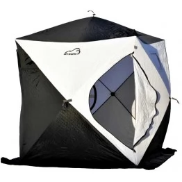 УЦЕНКА! Палатка зимняя Bison Legend 2 трёхслойная (2.00х2.00х2.10м) бело-чёрная