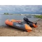Надувная 3-х местная ПВХ лодка Boatsman BT330K (графит-оранжевый)
