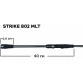 Спиннинг CF Strike 802 MLT, углеволокно, 2.44 м, тест: 5-18 г, 119 г