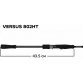 Спиннинг CF Versus VSR802HT, углеволокно, 2.44 м, тест: 10-40 г, 115 г