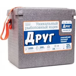 Ящик рыболовный зимний Camping World Друг Серый (25 л)