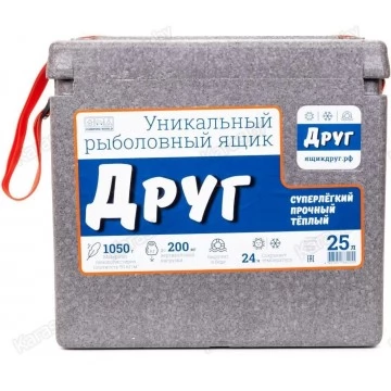 Ящик рыболовный зимний Camping World Друг Серый (25 л)
