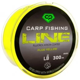 Леска монофильная Carp Pro Fluorocarbon Coated Fluo Yellow 300 м