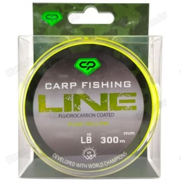 Леска монофильная Carp Pro Fluorocarbon Coated Fluo Yellow 300 м