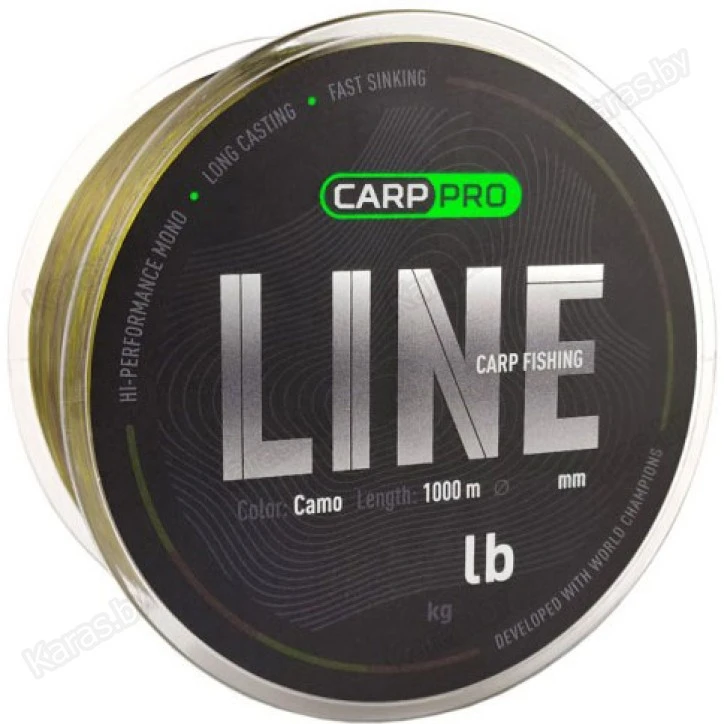 Леска монофильная Carp Pro Camo 1000 м