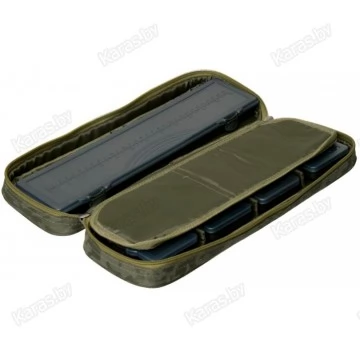 Сумка для оснасток с поводочницей и 4-мя коробками Carp Pro Diamond 36х17х12 см