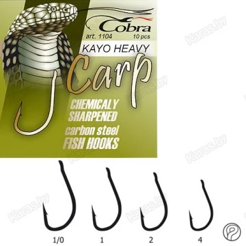 Крючки Cobra CARP KAYO HEAVY C1104NSB-***