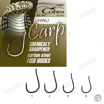 Крючки Cobra CARP CHINU C807NSB-***