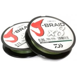 Леска плетёная Daiwa J-Braid x8 Dark Green 150 м