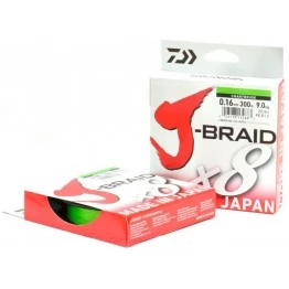 Леска плетёная Daiwa J-Braid x8 Chartreuse 150 м