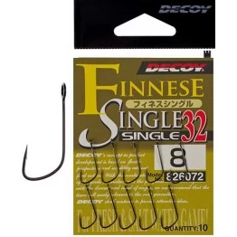 Крючки одинарные Decoy Single 32 Finesse Single