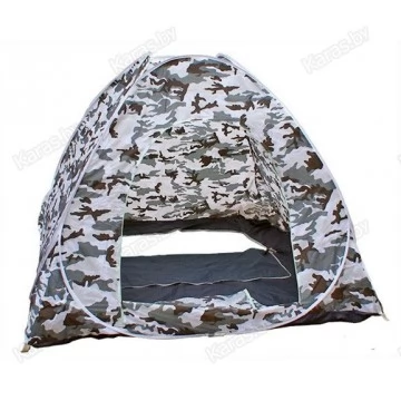 Палатка зимняя автоматическая Dodger B 2.0x2.0x1.5 м (дно на молнии) КМФ