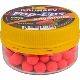 Бойлы Dunaev Pop-Up Клубника 8 мм, 30 г