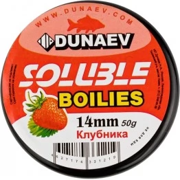 Бойлы Dunaev Пылящие Клубника 14 мм, 50 г