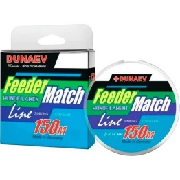 Леска Dunaev Feeder-Match Sinking Black 150 м