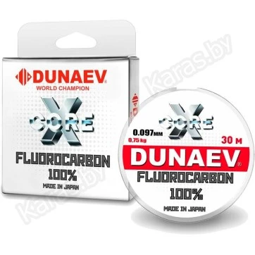 Леска флюорокарбоновая Dunaev X-Core Fluorocarbon 30 м