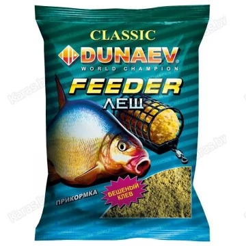 Прикормка Dunaev Classic Фидер Лещ (коричневая) 0.9 кг