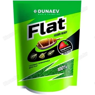 Прикормка Dunaev Flat Feeder Ready Клубника 1кг