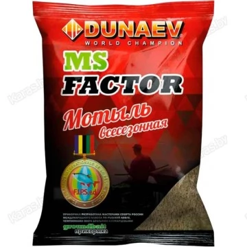 Прикормка Dunaev MS Factor Мотыль (красная) 1кг