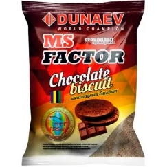 Прикормка Dunaev MS Factor Шоколадный Бисквит (коричневая) 1кг