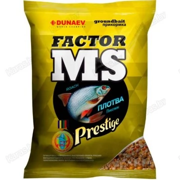 Прикормка Dunaev MS Factor Плотва Престиж (коричневая) 1кг