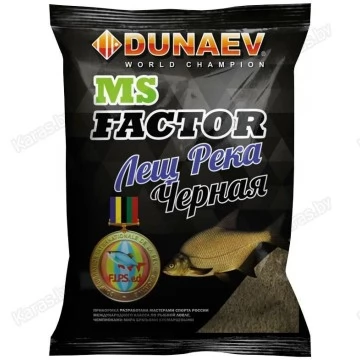 Прикормка Dunaev MS Factor Лещ Река (черная) 1кг