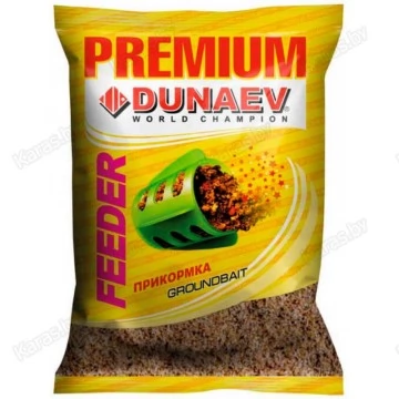 Прикормка Dunaev Premium Фидер (коричневая) 1кг