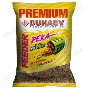 Прикормка Dunaev Premium Фидер Река (коричневая) 1кг