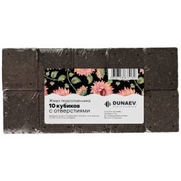 Жмых (макуха) Dunaev подсолнечный в спрессованных кубиках 300 г