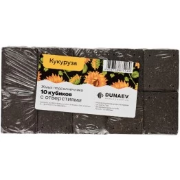 Жмых (макуха) Dunaev подсолнечный в спрессованных кубиках Кукуруза 300 г