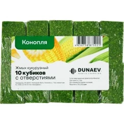 Жмых (макуха) Dunaev кукурузный в спрессованных кубиках Конопля 300 г