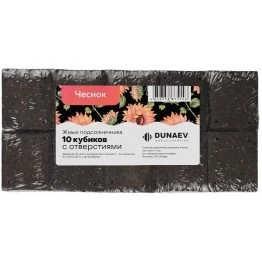 Жмых (макуха) Dunaev подсолнечный в спрессованных кубиках Чеснок 300 г