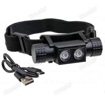 Фонарь налобный Elegance Method, светодиод белый и синий